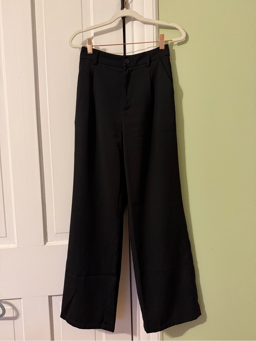 PrettyGarden Wide Leg Dress Pants - Black, Small